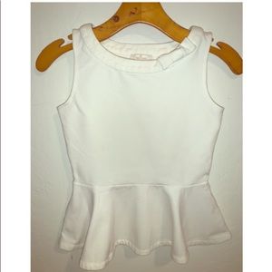 Kate Spade Girls Peplum Shirt Large Youth